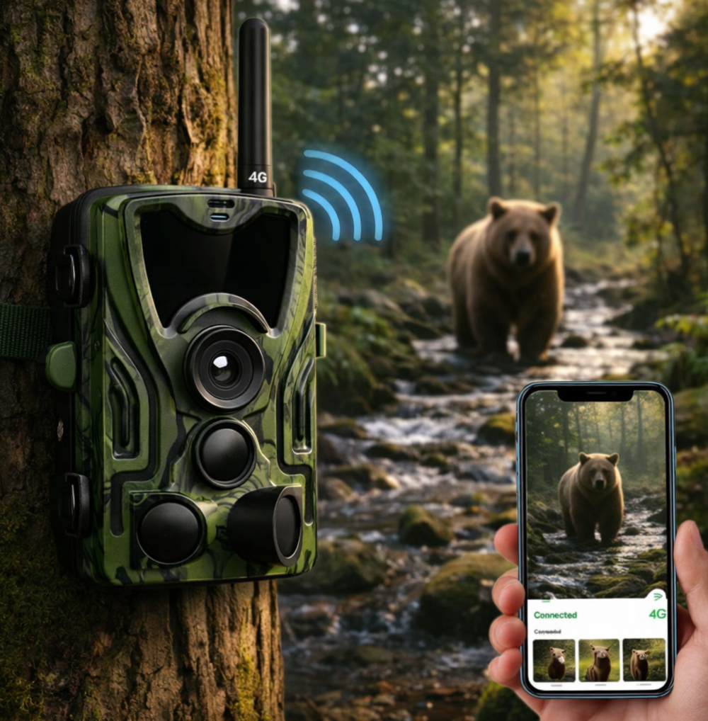 Caméra de chasse 4K avec écran et 4G+ ( +1 caméra offerte )
